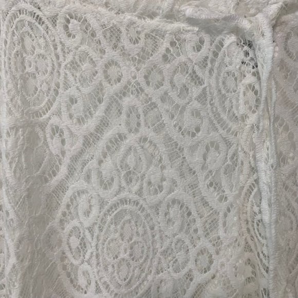 White Lace Beach Pant Beccaswim by Rebecca Virtue Size Small - Picture 4 of 6